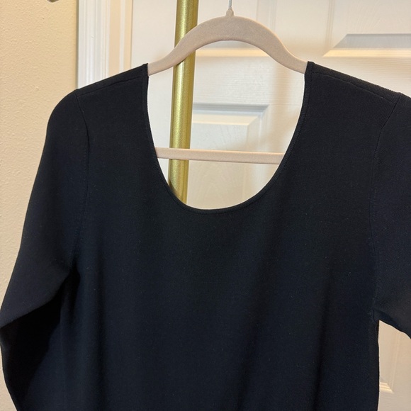 Tory Burch Florence scoop back black sweater dress - Picture 6 of 13